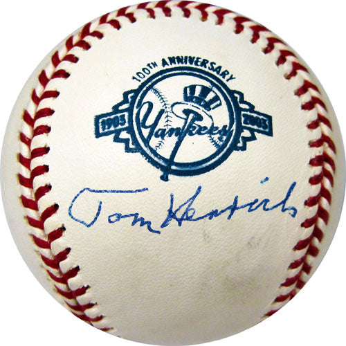 Tom Henrich Autographed / Signed New York Yankees 100th Anniversary Major League Baseball