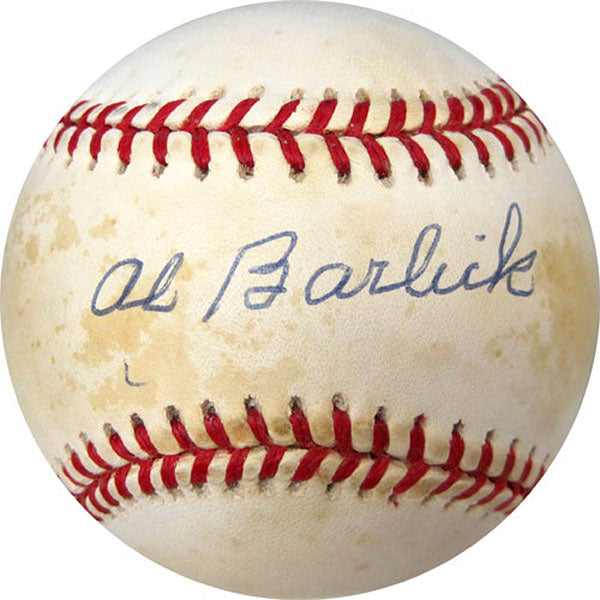 Al Barlick Autographed / Signed William White American League Baseball (JSA)