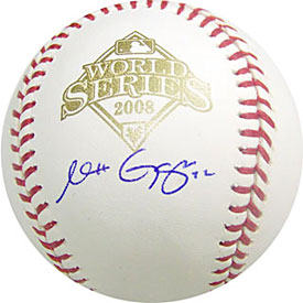 Matt Garza Autographed / Signed 2008 World Series Baseball (MLB Authenticated)