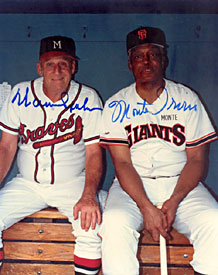 Spahn / Irvin Autographed Braves / Giants Baseball 8x10 Photo