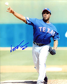 Neftali Feliz Autographed / Signed 8x10 Photo (JSA)