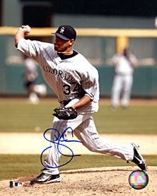 Shawn Chacon Autographed / Signed Pitching 8x10 Photo