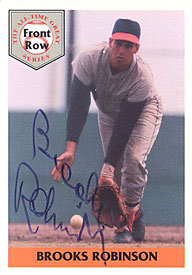 Brooks Robinson Autographed / Signed 1992 Front Row Card