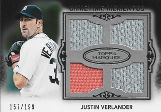 Justin Verlander SP Upper Deck Jersey Card