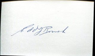 Edd Roush Autographed / Signed 3x5 Card