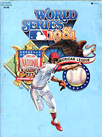 1981 World Series Official Program