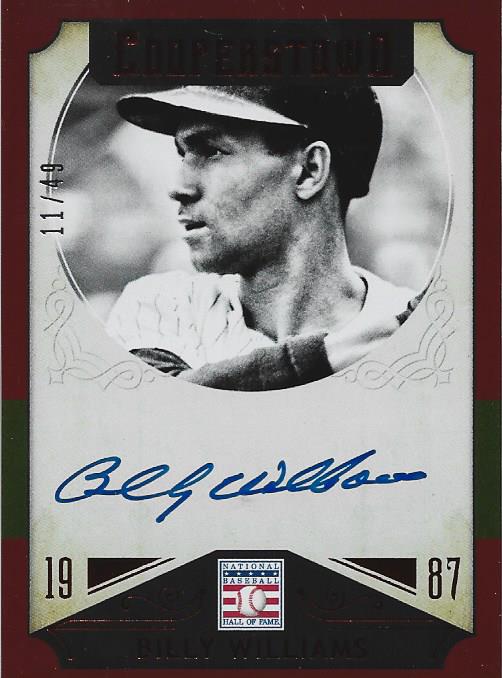 Billy Williams Autographed 2015 Panini Card #11/49