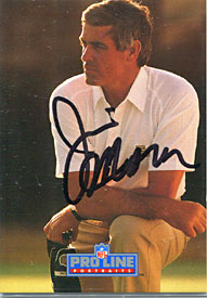 Jim Mora Autographed/Signed 1991 Pro Line Card
