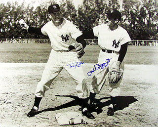 Tony Kubek & Phil Rizzuto Autographed/Signed 16x20 Photo (Black & White)