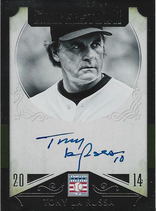 Tony La Russa Autographed 2015 Panini Card