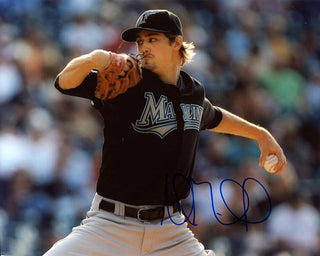 Andrew Miller Autographed / Signed Florida Marlins 8x10 Photo