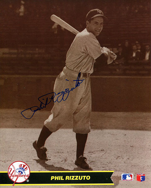 Phil Rizzuto Autographed / Signed New York Yankees Sepia 8x10 Photo