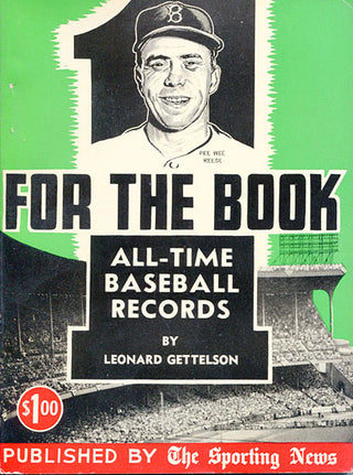 1957 For The Book All-Time Baseball Record Book Sporting News Pee Wee Reese