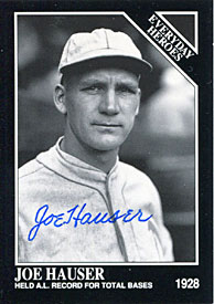 Joe Hauser Autographed/Signed Card
