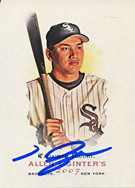 Tadahito Iguchi Autographed / Signed 2007 Allen & Ginter Topps Baseball Card