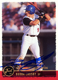 Bubba Crosby Autographed / Signed 1999 San Fernadino Stampede Baseball Card