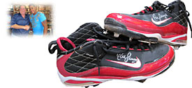 Yunel Escobar Autographed/Signed 2009 Game Used Spikes