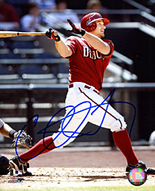 Chad Tracy Autographed / Signed Hitting 8x10 Photo