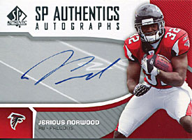 Jerious Norwood Autographed/Signed 2006 SP Authentic Card