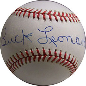Buck Leonard Autographed / Signed Baseball (James Spence)