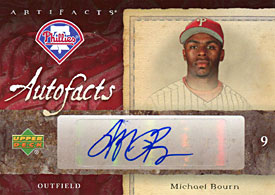 Michael Bourn Autographed / Signed 2007 Upper Deck Card