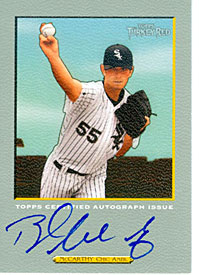 Brandon McCarthy Autographed Chicago White Sox Baseball Card
