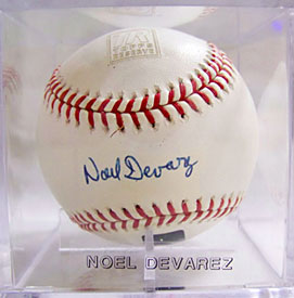 Noel Devarez Autographed Baseball