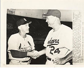 Johnny Keane & Walter Alston Original Associated Press Wire Photo