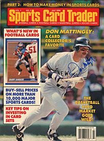Don Mattingly Autographed / Signed Sports Card Trader - July 1990