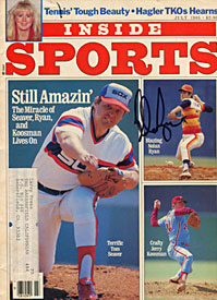 Nolan Ryan Autographed / Signed Inside Sports - July 1985