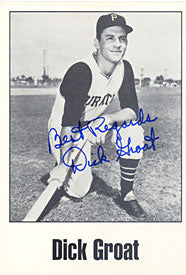 Dick Groat Autographed / Signed Postcard