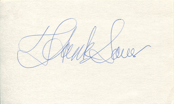 Hank Sauer Autographed / Signed 3x5 Card