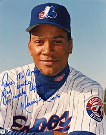 Moises Alou Autographed / Signed Montreal Expos Baseball 8x10 Photo
