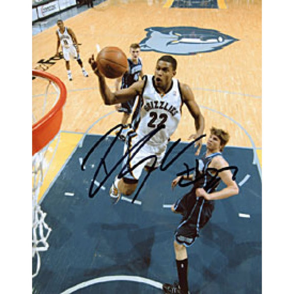 Rudy Gay Autographed / Signed Memphis Grizzlies Basketball 8x10 Photo
