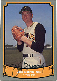 Jim Bunning Autographed/Signed 1988 Pacific Trading Card