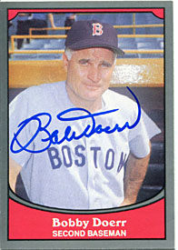 Bobby Doerr Autographed/Signed 1990 Pacific Trading Card