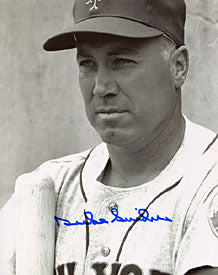Duke Snider Signed / Autographed Black & White New York Mets Baseball 8x10 Photo