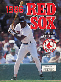 Boston Red Sox Unsigned 1986 Baseball 3rd Edition Scorebook