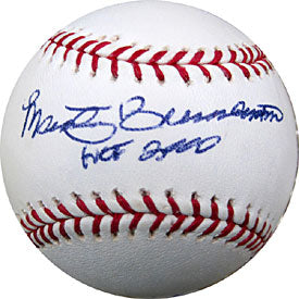 Marty Brenneman Autographed/Signed HOF 2000 Baseball