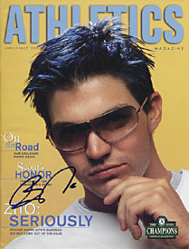 Barry Zito Autographed / Signed Magazine of the Oakland Athletics - June/July 2001