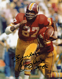 Kenny Houston Autographed / Signed 1986 HOF Washington Red Skins Football 8x10 Photo