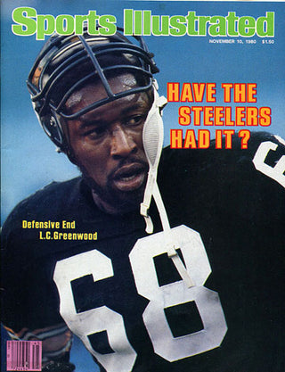 L.C. Greenwood Nov 10 1980 Sports Illustrated