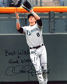 Chris Coghlan Autographed / Signed Fielding 8x10 Photo