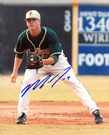 Matt Dominguez Autographed / Signed Fielding 8x10 Photo