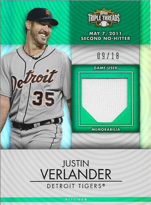 Justin Verlander Topps Card #9/18