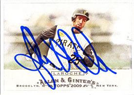Adam Laroche Autographed / Signed 2009 Topps Allen & Ginter's Card