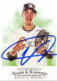 Ubaldo Jimenez Autographed / Signed 2009 Topps Allen & Ginter Card