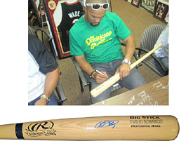 Emilio Bonafacio Autographed/Signed Ash Bat