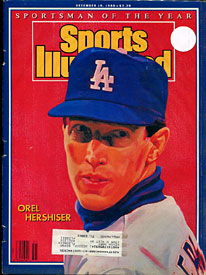 Orel Hershiser Unsigned 1988 Sports Illustrated