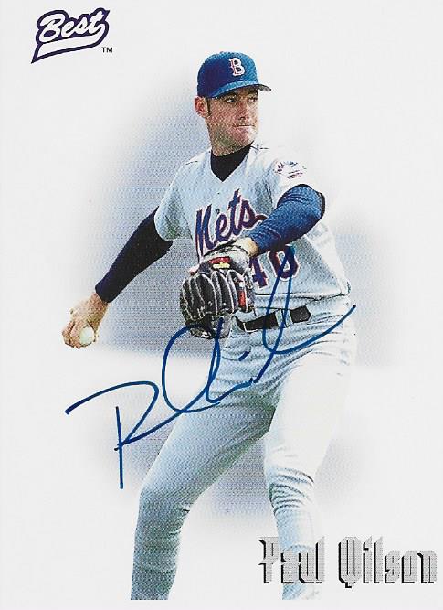 Paul Wilson Autographed Best Card